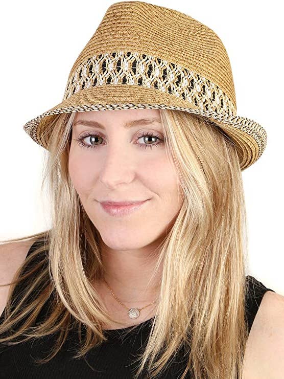 Fedora (marrom) por atacado de Funky Junque