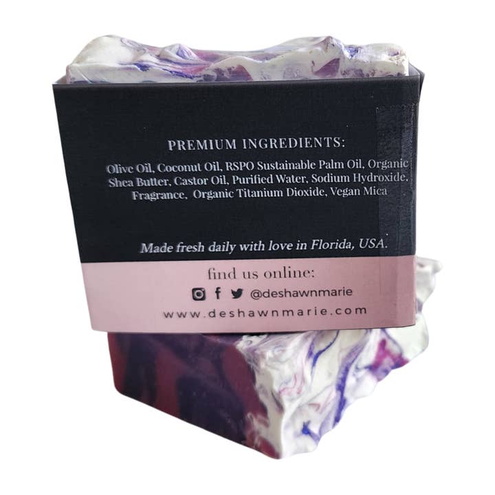 DeShawn Marie Soap Boutique - Wholesale Bar Soap - Berry Berry Vanilla Soap Bar4