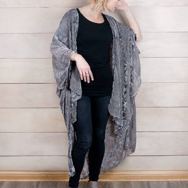 Lush Velvet Kimono for wholesale by Magnolia