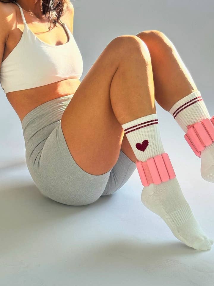 The Heart Grip Socks for wholesale by California Grip Socks