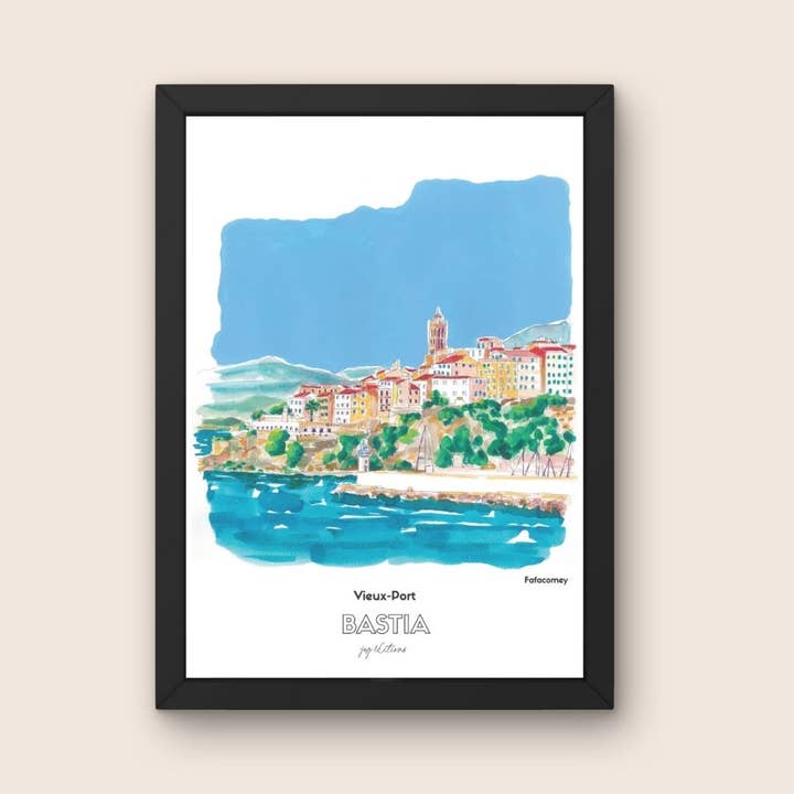 JOG | Maison d’éditions - Wholesale Art Print - Poster - Fafacomey - Bastia - Old Port2