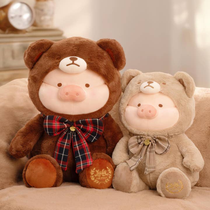 Joyify Pty Limited - Wholesale Stuffed/plush toy – Kids & baby - LuLu the Piggy - 40cm Teddy LuLu Plush Toy (Khaki ver.)6