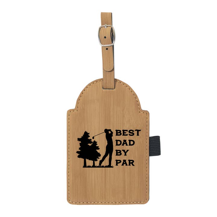 Etiqueta para bolsa de golf Best Dad by Par con 3 camisetas para venta al por mayor de The Rural Home
