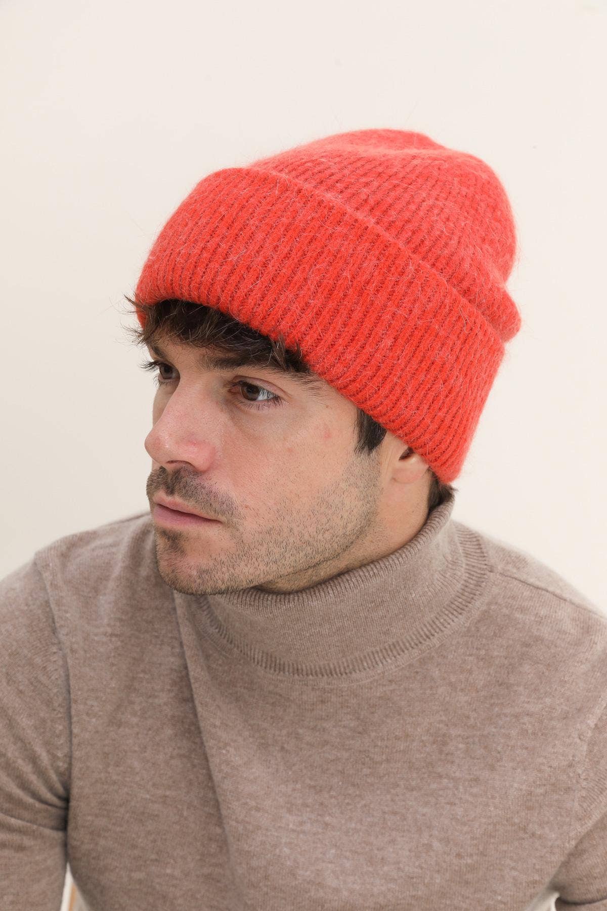 Hologramme Paris - Wholesale Beanie - Women's - Classic Plain Lined Angora Beanie27