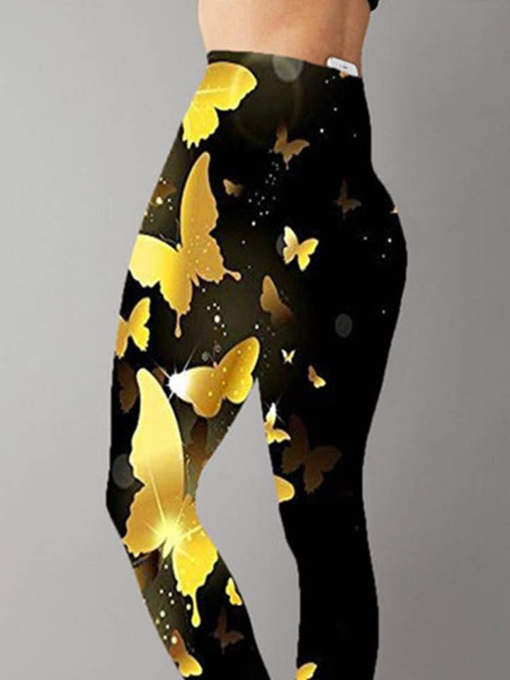 mode fjärilsleggings, damträningskläder för wholesale av Queen Fashion