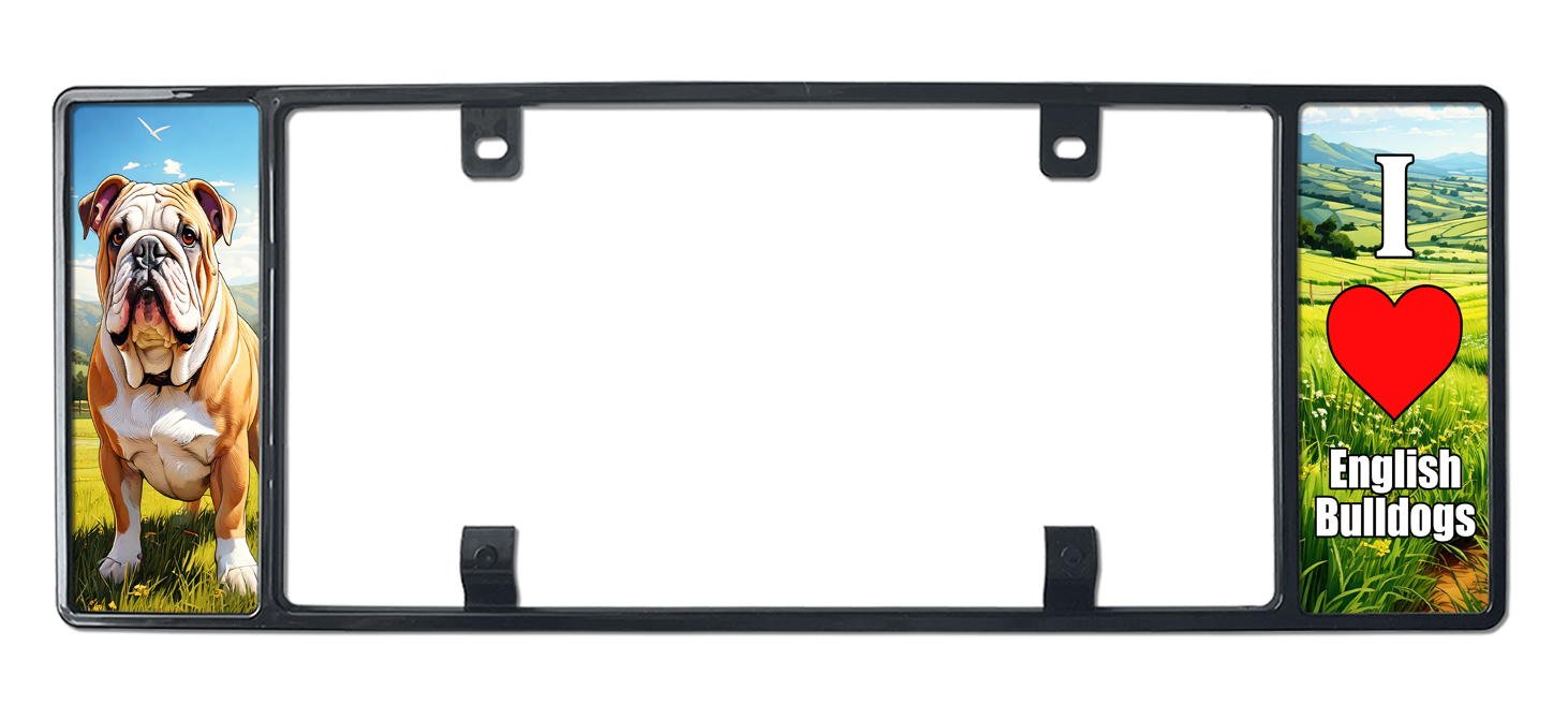My Proud Pet - Wholesale Sign - English-Bulldog-License-Plate-Frame0