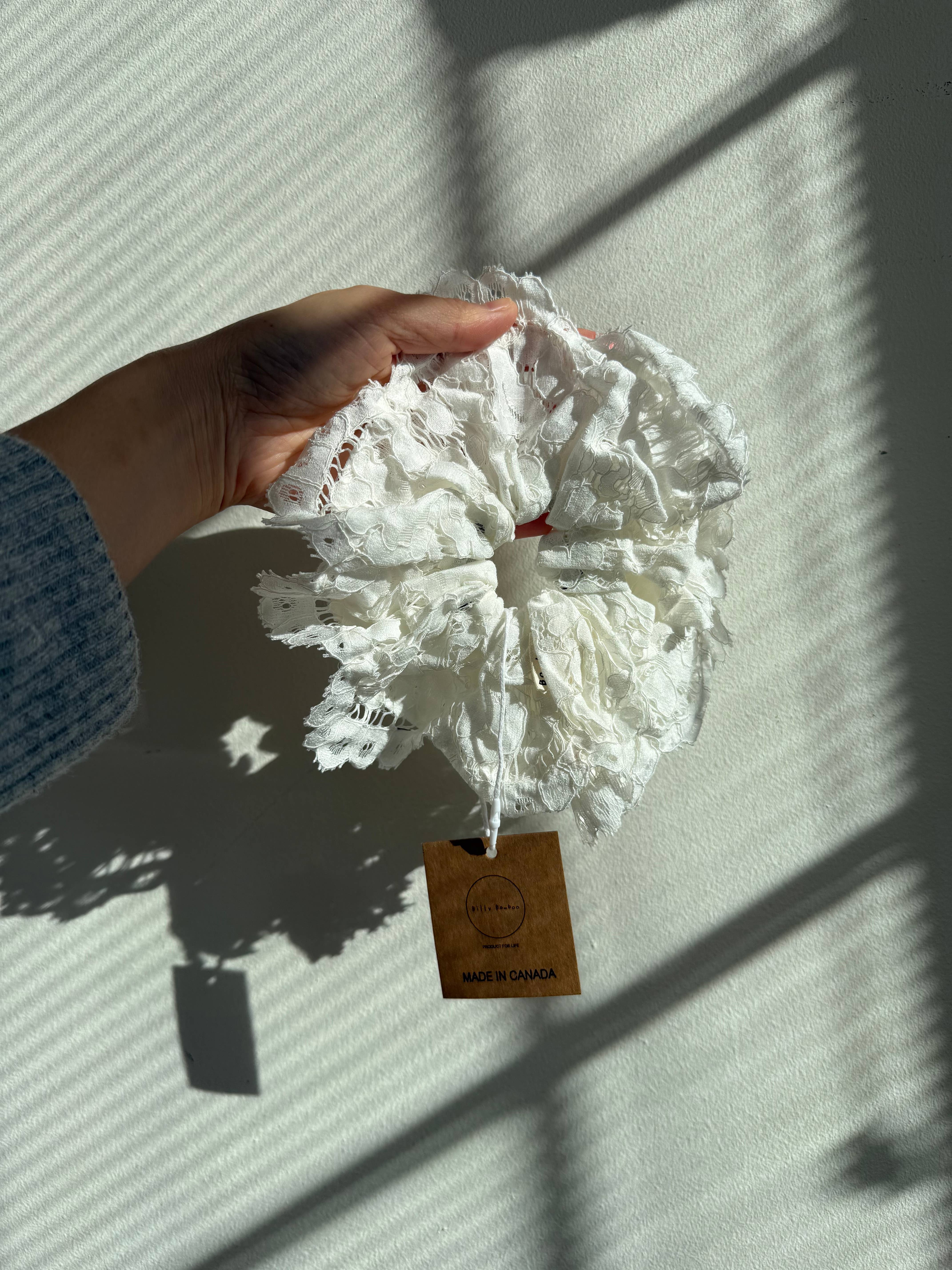 Billy Bamboo – wholesale Scrunchie - Women’s – LACE SCRUNCHIES - neutral7