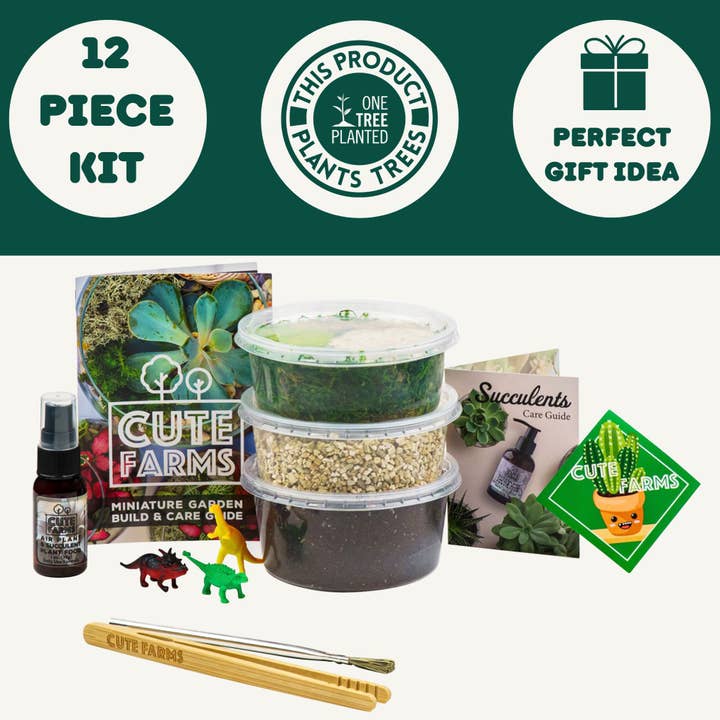 Cute Farms - Wholesale DIY Craft Kit - Small Terrarium Kit