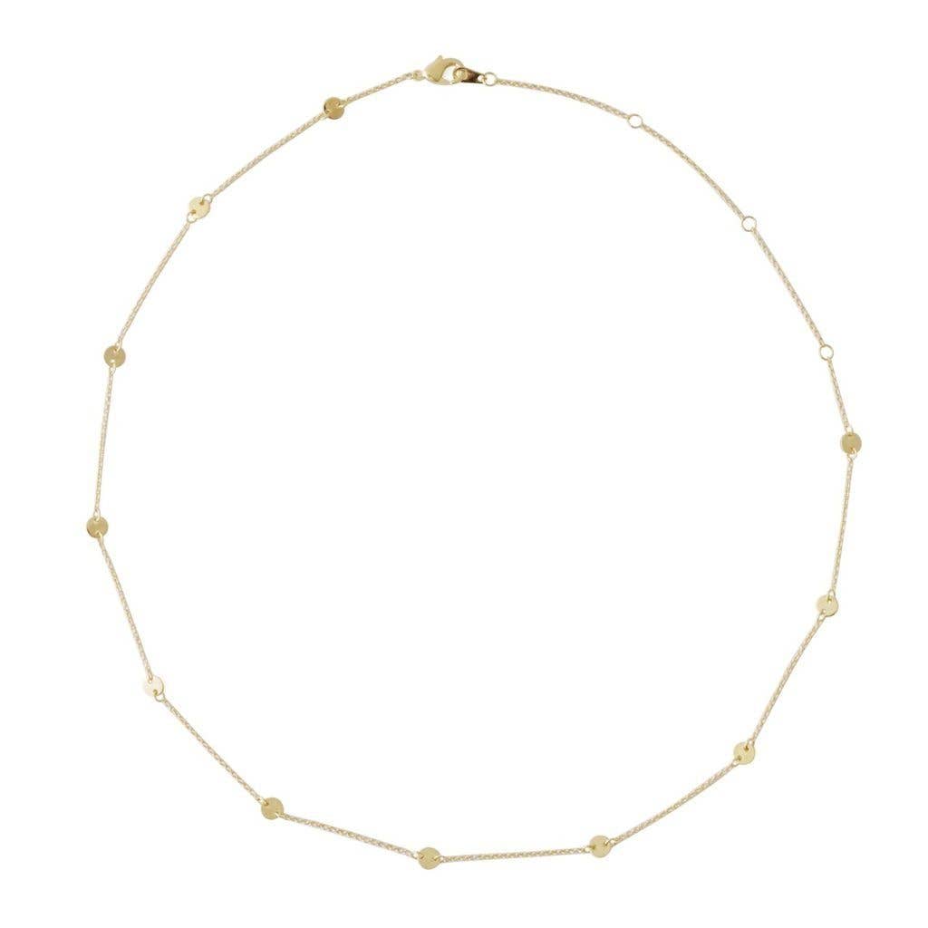 Honeycat Jewelry - Wholesale Link & Chain Necklace - Milky Way Disc Chain Necklace2