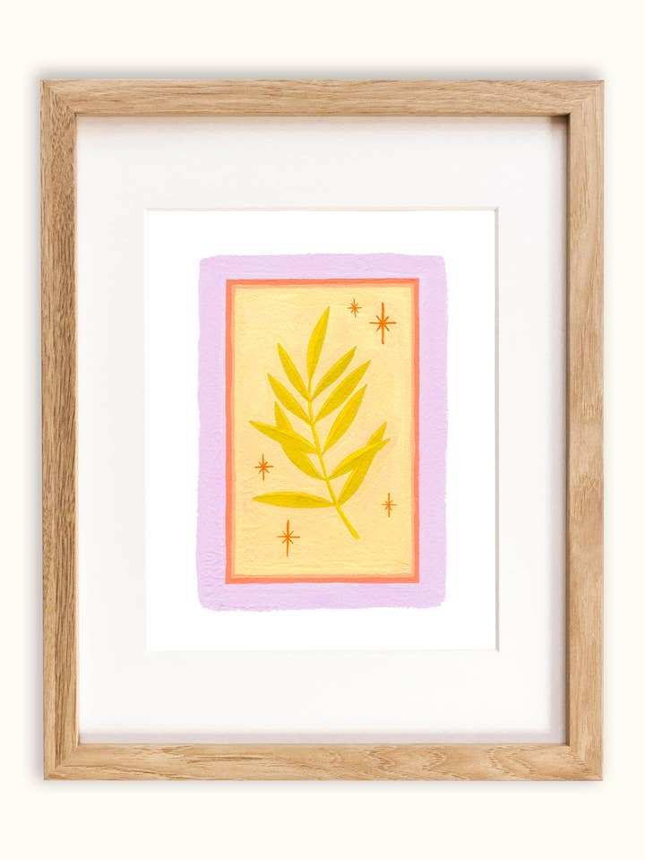 "Lil Bb Warm Frond" — Giclée Print for wholesale by Grown Wild Paper Co.
