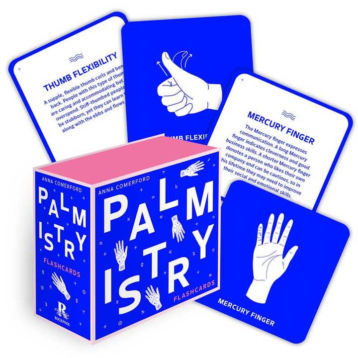 Simon & Schuster - Wholesale Tarot Cards - Palmistry Flashcards by Anna Comerford