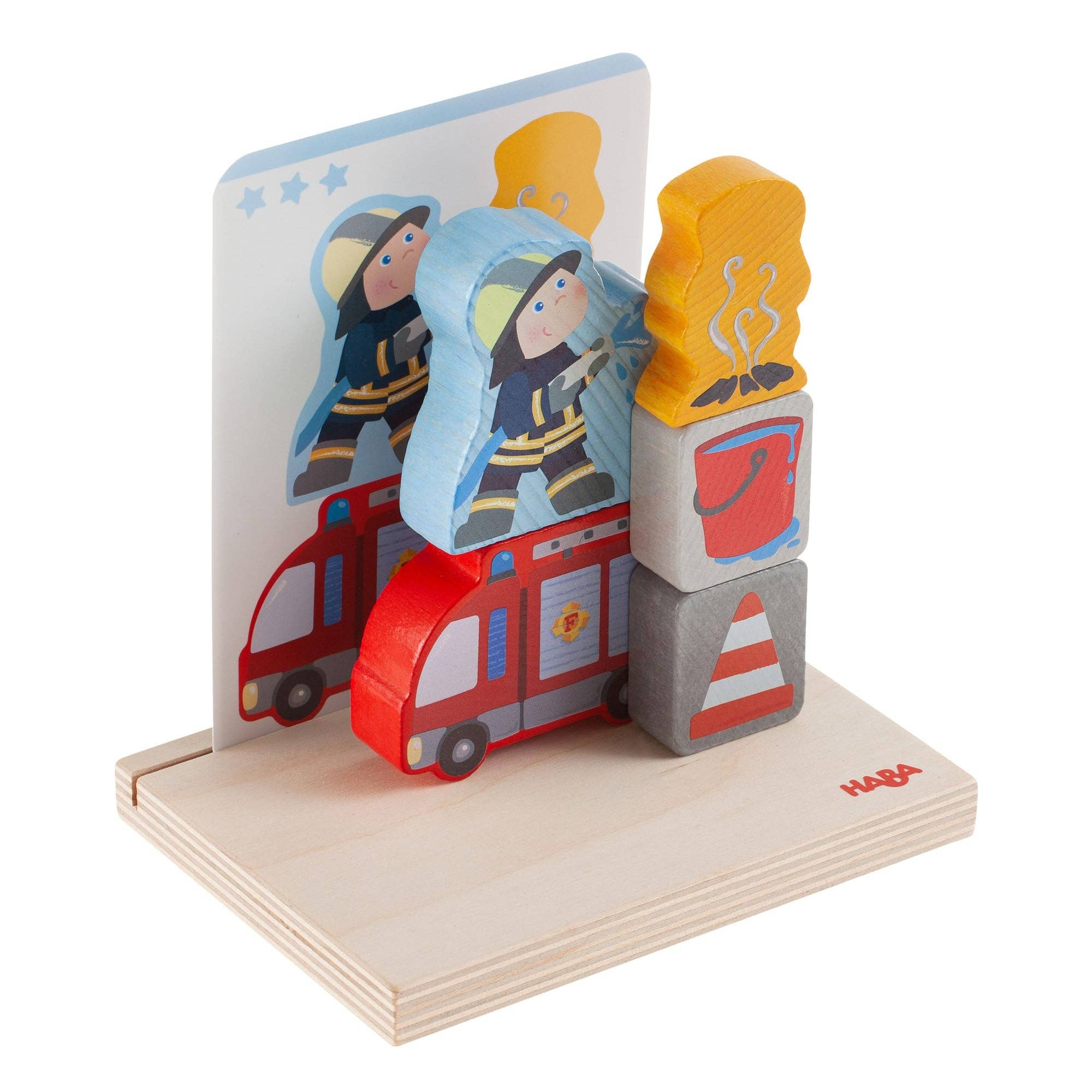 HABA USA - Wholesale Stacking Game - Fire Brigade Stacking Toy2