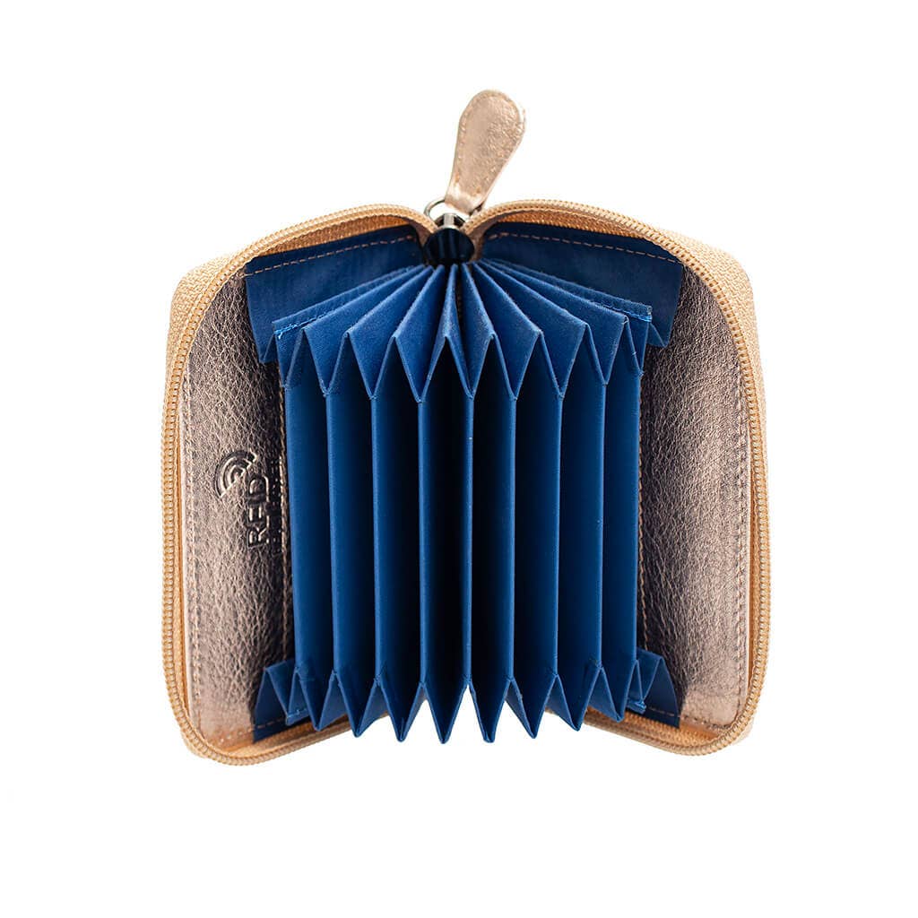 PRIMEHIDE - Wholesale Card Holder - Unisex - Concertina Leather RFID Credit Card Holder - 78053