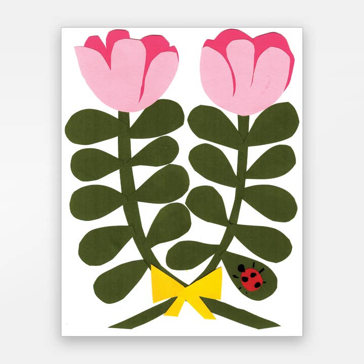 Twin Blumen-Karte für den Großhandel von Paste