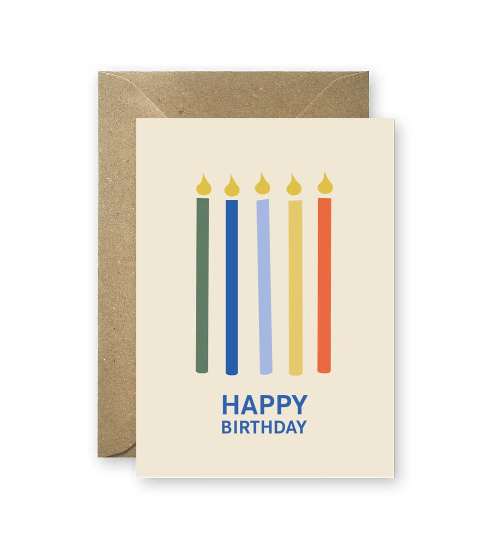 Linienwerk - Wholesale Birthday Card - Happy Birthday Kerzen0