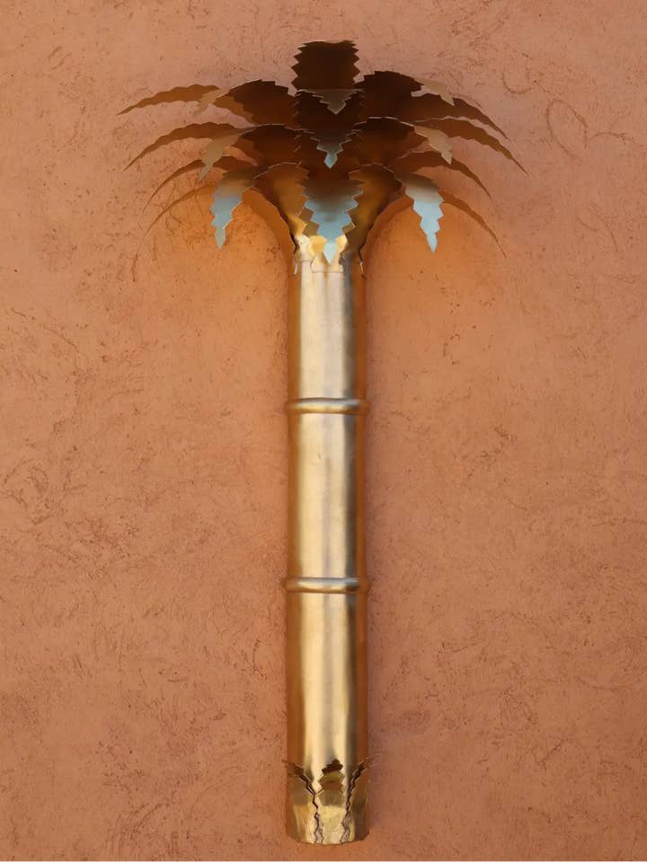 Handmade Brass Palm Wall Lamp - "PALMA" for wholesale by Néda
