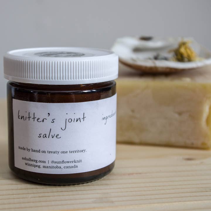 knitter's joint salve 100ml for wholesale by sunflower knit