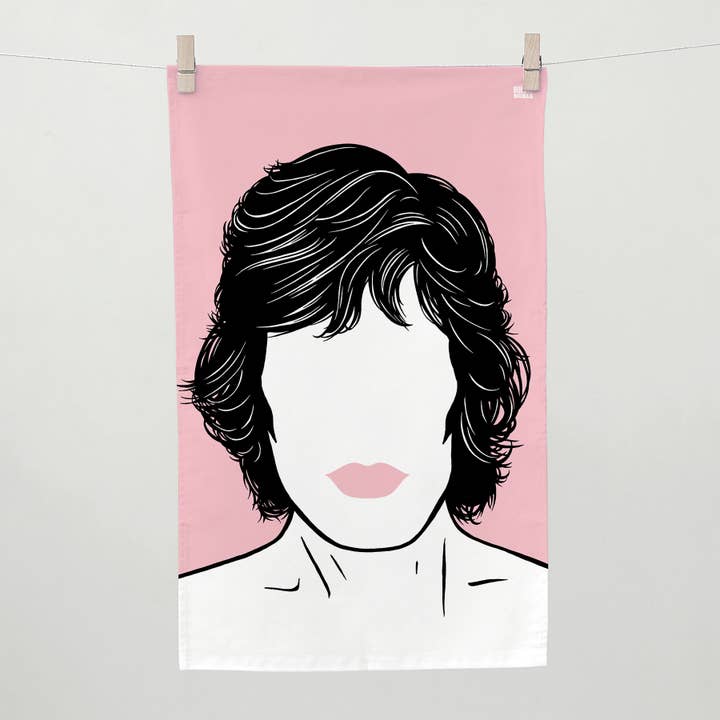 Bold & Noble - Venta al por mayor Paños de cocina - Paño de cocina Rolling Stones «Mick Jagger»