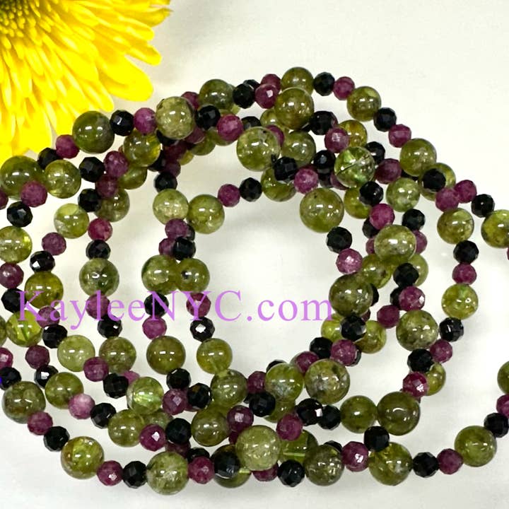 KayleeNYC - Wholesale Beaded Bracelet - Natural Crystal Leo Zodiac Stretch Bracelet3