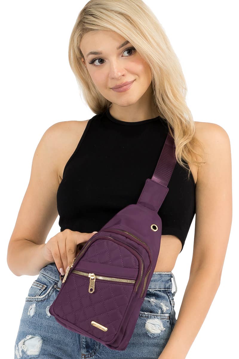 Assortiment Sac à bandoulière en polyester matelassé Diamond en vente sur Faire4