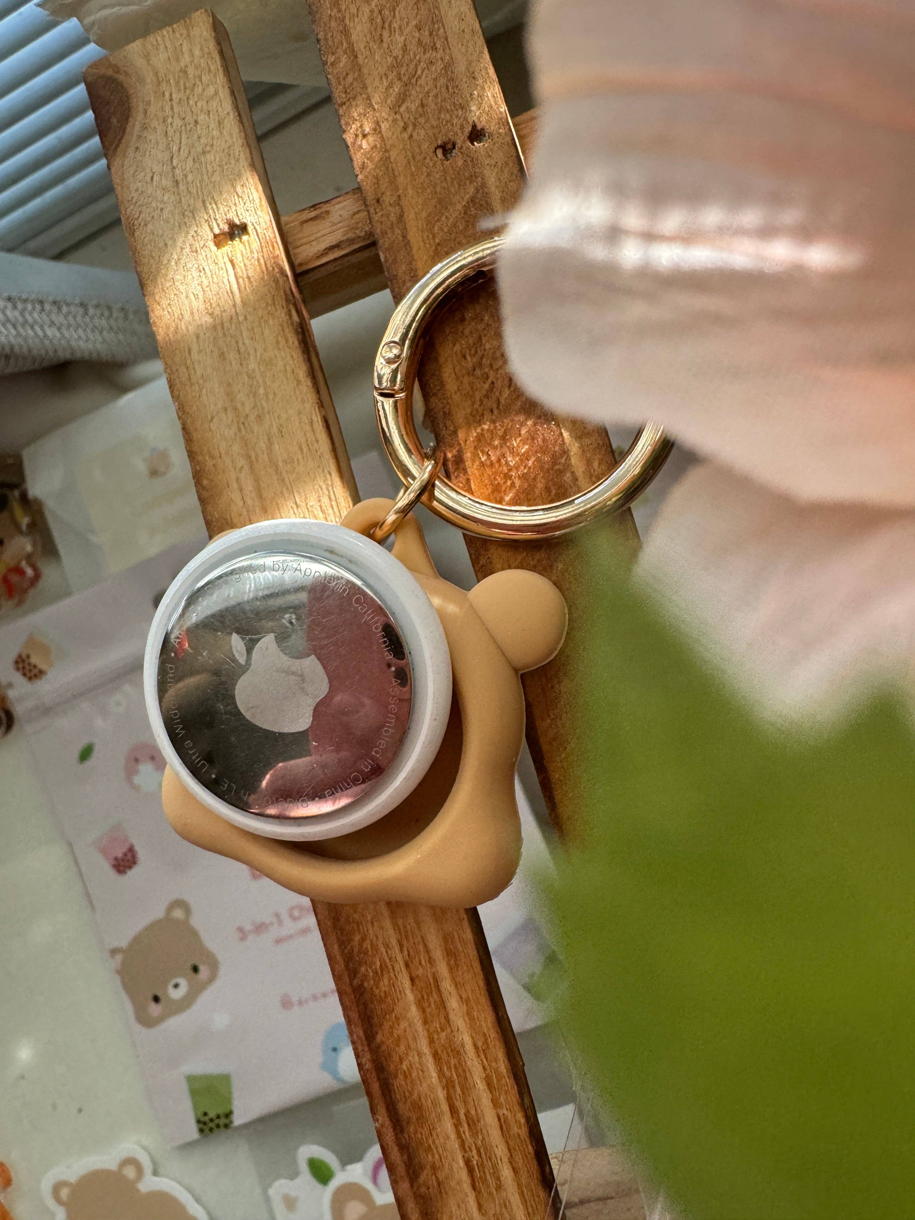 drawwithkristi - Wholesale AirTag Case - Cute Bear AirTag Case Keychain – Kawaii Silicone Animal4