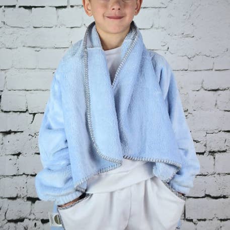 Manta portátil para niños para asientos de coche y cochecito, color azul bebé para venta al por mayor de Babymoon LLC