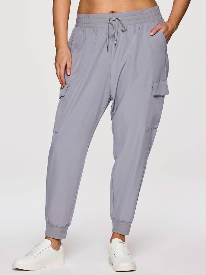 RBX Active - Wholesale Athletic Sweatpants/Joggers - Women's - Plus Beyond the Studio Cargo Jogger