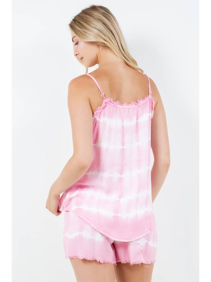 Veracci - Wholesale Lounge Set - Women's - TRENDY TIE-DYE BOAT NECK LOUNGE SET: CHIC TWO-PIECE LOUNGEWE5