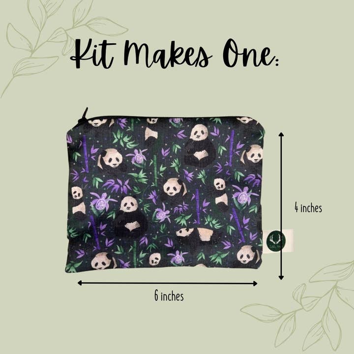 Tahlia Paige - Wholesale Craft Sewing Kit - DIY Panda Pouch Craft Kit