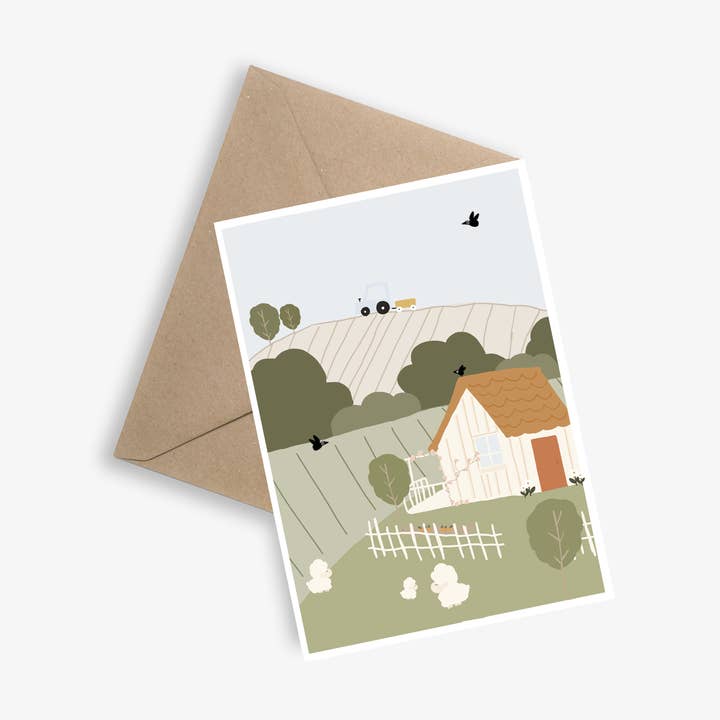 LE PAPIER GRAPHIQUE - Wholesale Everyday Greeting Card - The Campaign - Simple map 0