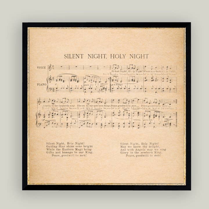 Petal Lane Home - Wholesale Art Print - Silent Night Framed Antique Art2