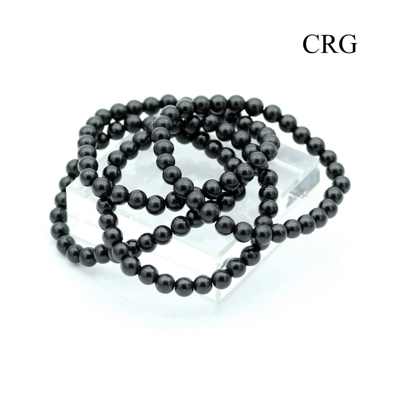 Crystal River Gems LLC - Wholesale Beaded Bracelet - Shungite Bracelet / 6mm Beads1