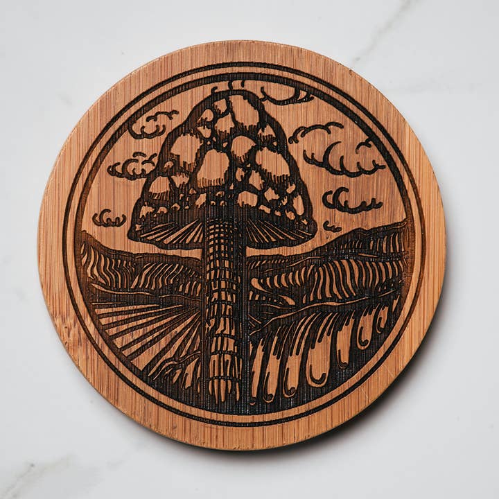 Sottobicchiere Shroom per la vendita all'ingrosso da parte di Dom Chi Designs