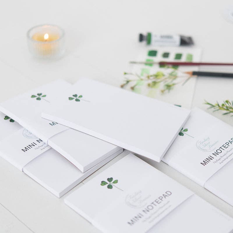 Finding Silver Pennies - Wholesale Notepad - Four Leaf Clover Mini Notepad | St. Patrick's Day6