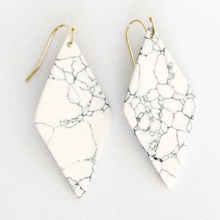 Statement marmor øreringe for engroshandel hos sanctuaire