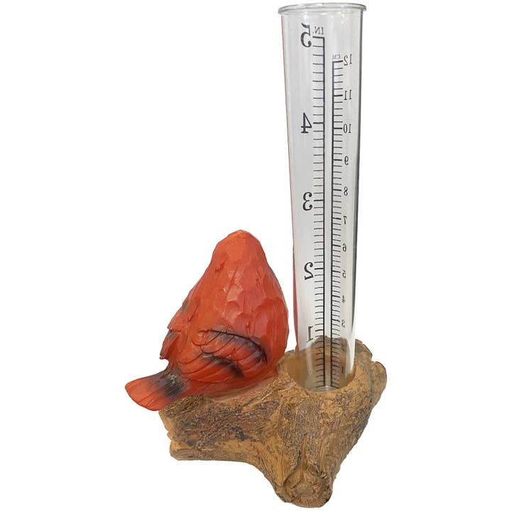 Santa’s Workshop Inc. - Wholesale Outdoor Ornament/Decor - 6" Cardinal Rain Gauge