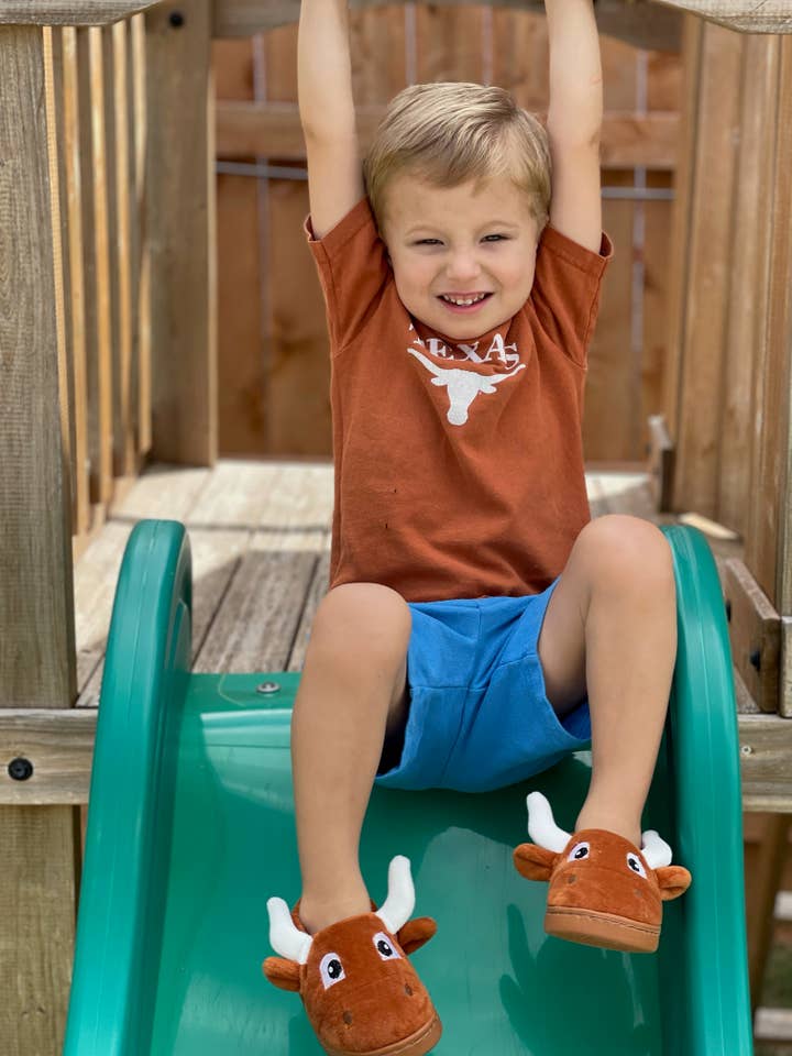 Yikes Twins - Wholesale Slippers - Kids - Longhorn Slippers for children ages 2 to 6 years