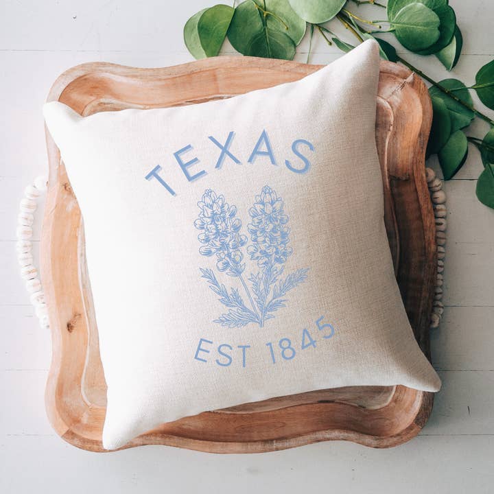 Coussin Fleur d'État, Texas pour la vente par Pelican Provision Co.