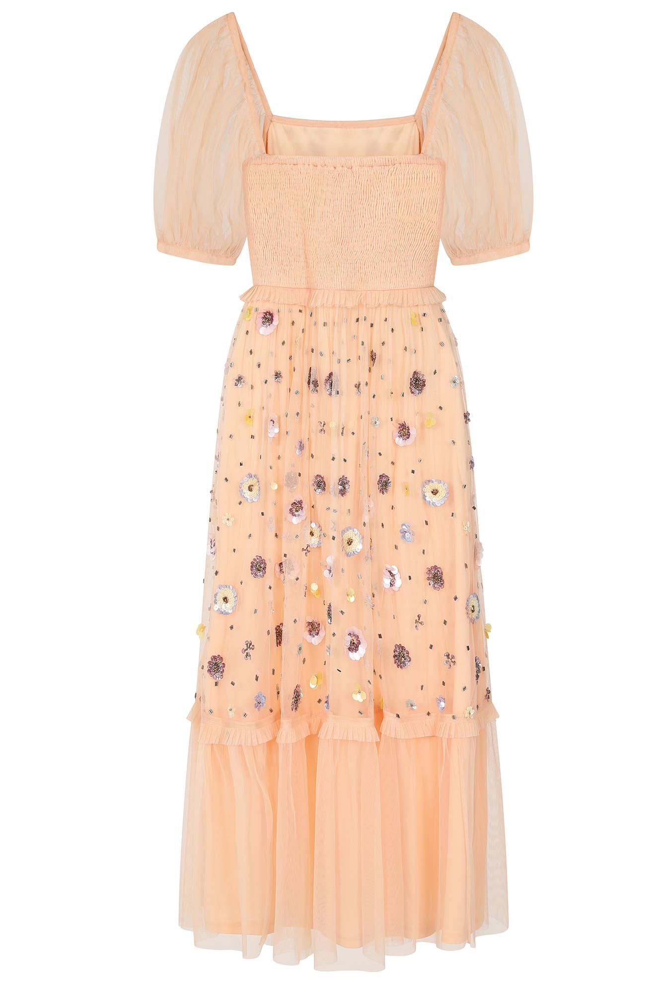 Amande Robe midi à col carré à imprimé floral Jalin en vente sur Faire9