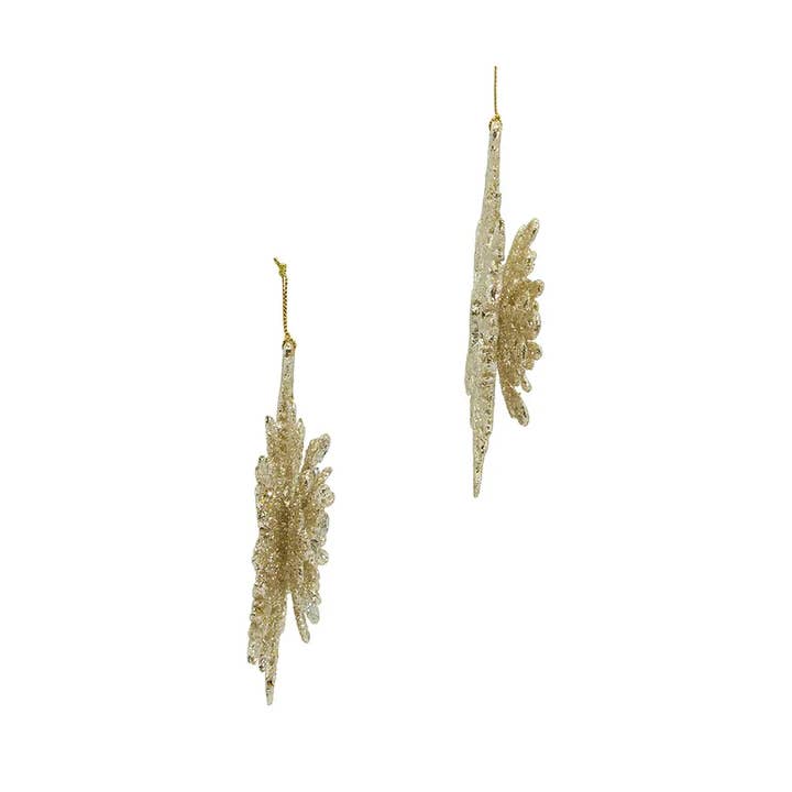 Kurt S. Adler, Inc. - Wholesale Ornament Set - 5.5"PLASTIC PLAT SNOWFLAKE ORNAMENT 2/A1