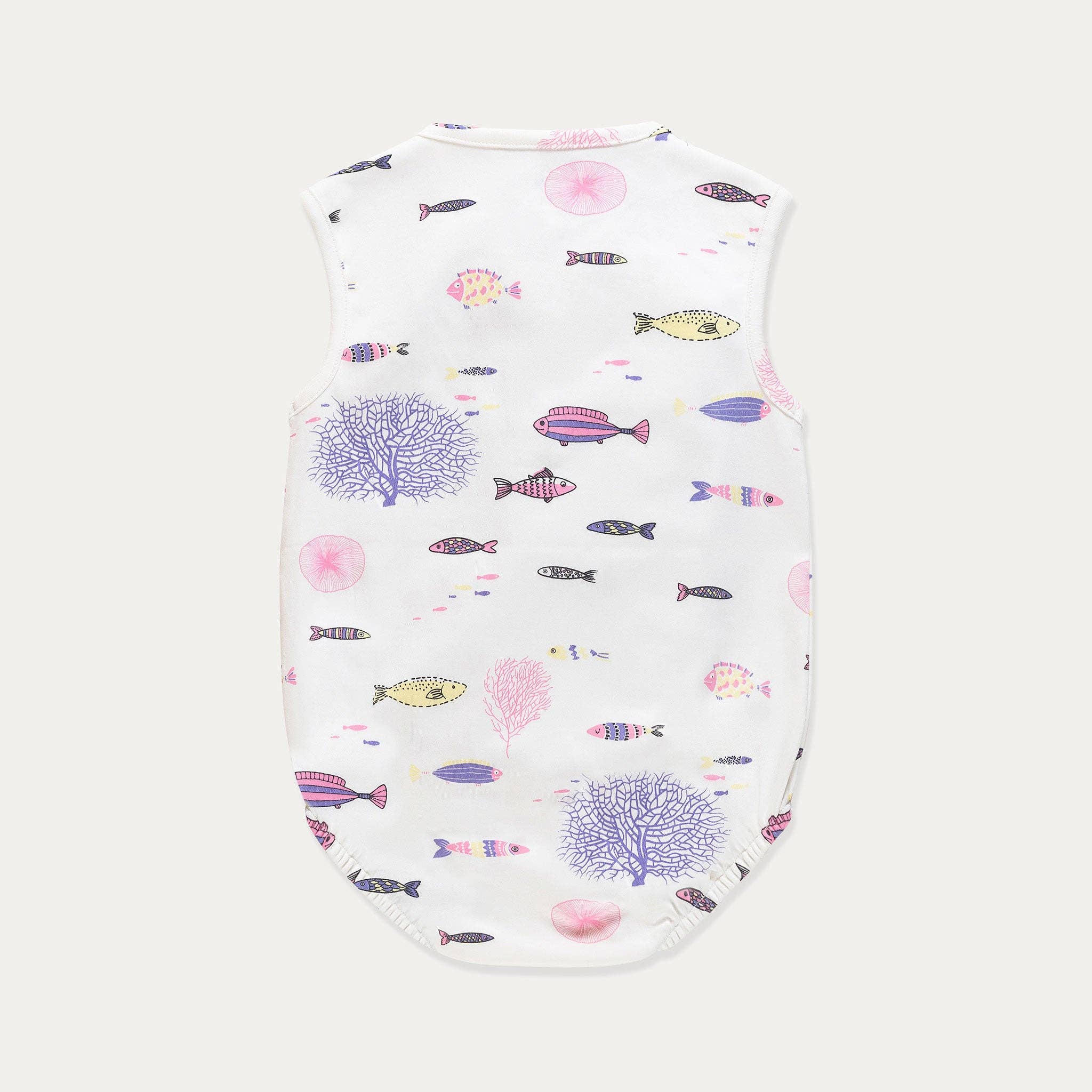 Pesci d'acqua Body per neonati, Body per neonati, stampa di pesci d'acqua, in cotone senza maniche in vendita all'ingrosso su Faire1