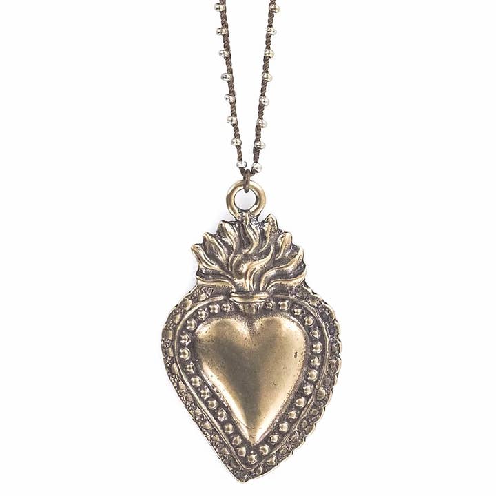 32'' Milagro Heart Necklace for wholesale by Tara Gasparian Jewelry