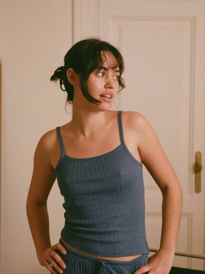 Emilie tank top - Blue for wholesale by Nénés