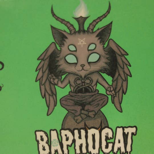 Kutuleras - Vente Portefeuille – unisexe - Portefeuille noir Baphomet horreur gothique halloween