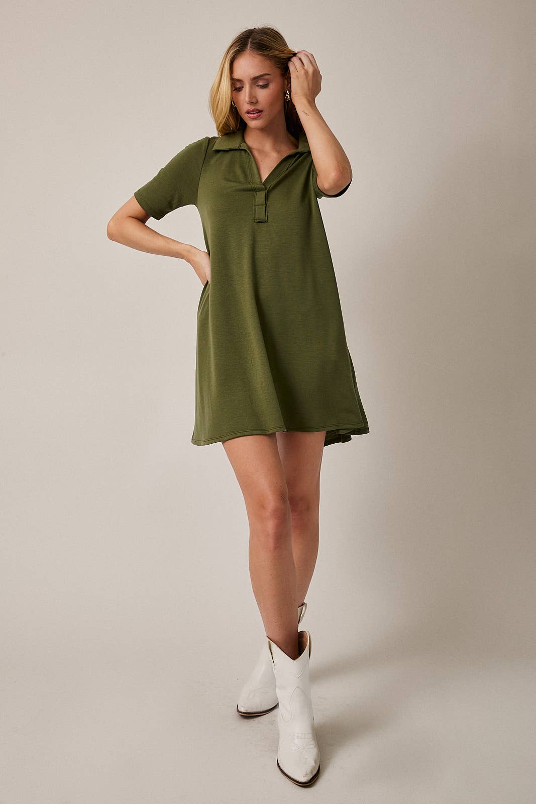 GILLI - Vente Robe – femme - Robe polo mini à manches mi-longues33