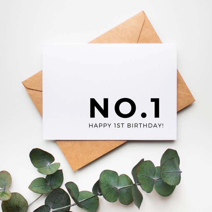 1st Birthday Card: Baby's First Birthday for wholesale by The Cheeky Press