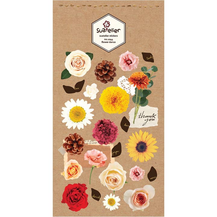 01044 FLOWER DANCE STICKERS for wholesale by BCmini