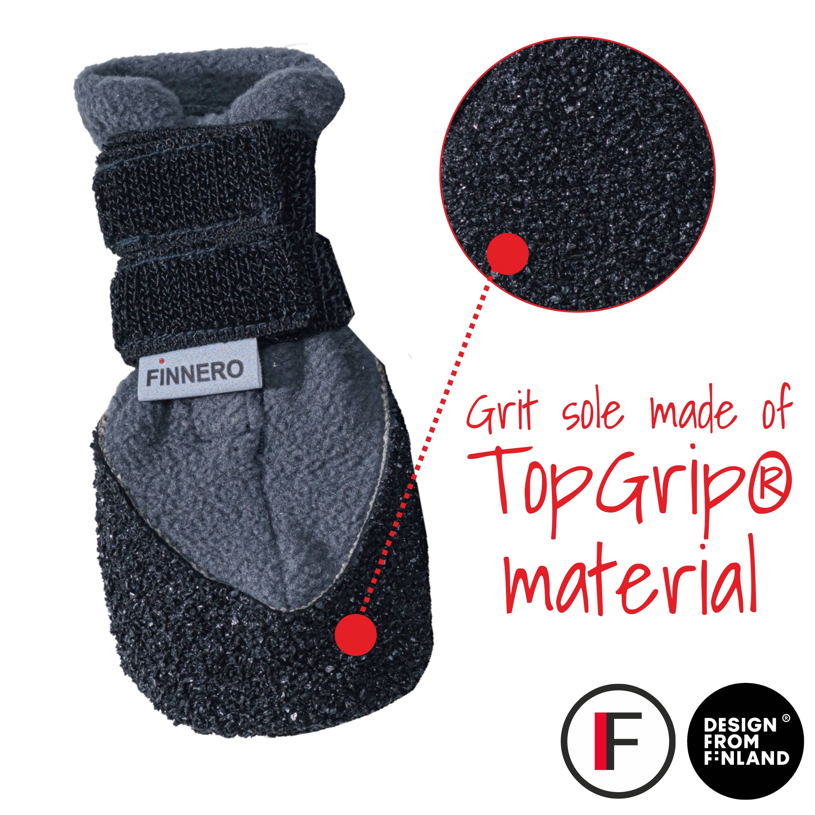 FINNERO - Venta al por mayor Botas - Perros - Botines suaves de invierno FINNERO HALLA LUX para perros, paquete de 2 unidades7