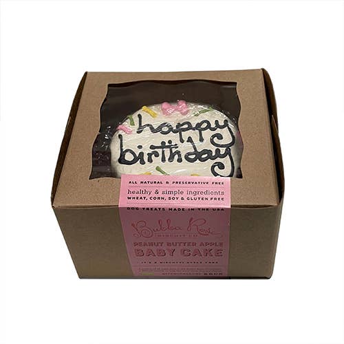 Bubba Rose Biscuit Co. - Wholesale Pet Treats - Dog - Pink Birthday Baby Cake (Shelf Stable)1