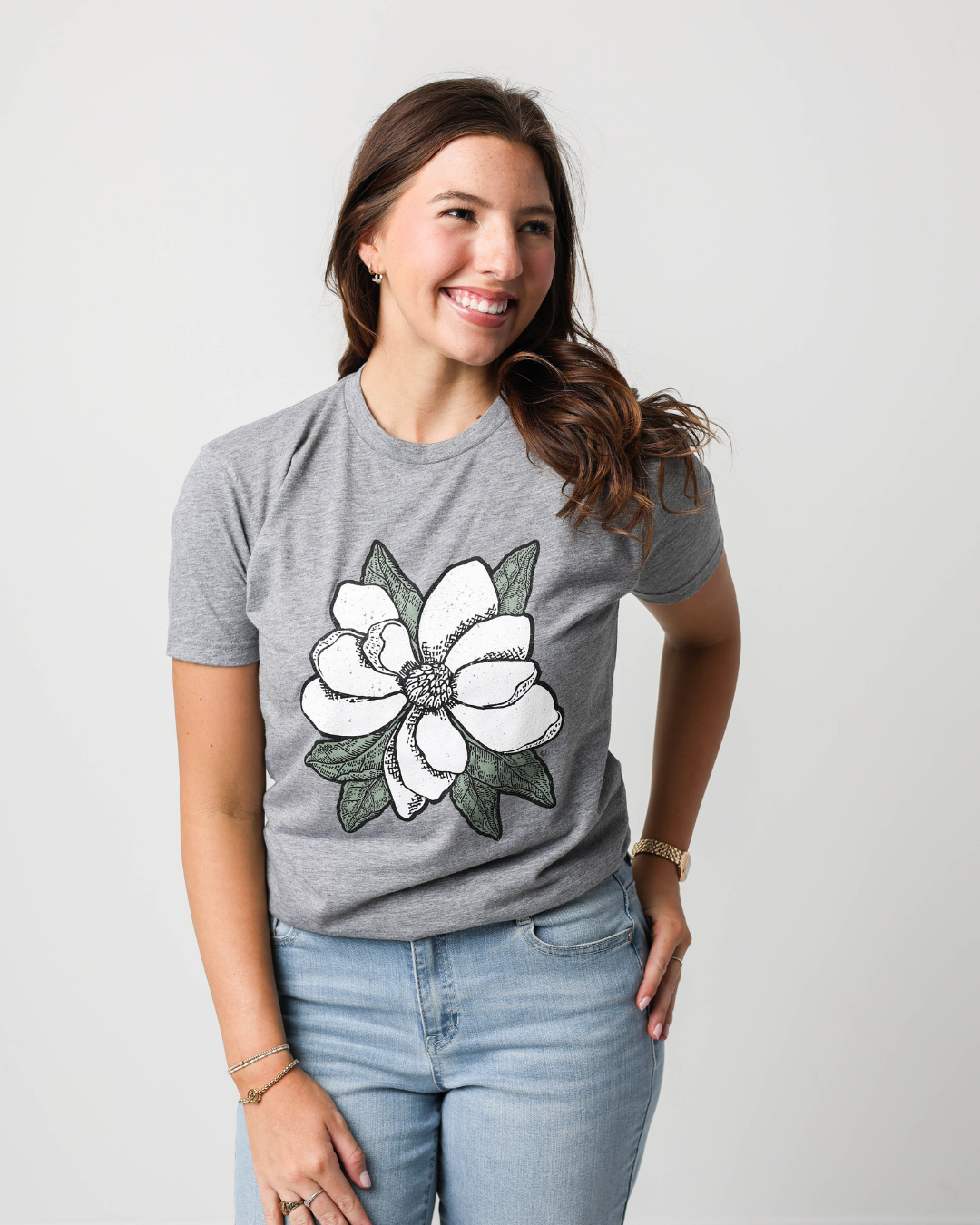 Cinza Heather Camiseta Magnolia para venda a revendedores na Faire2